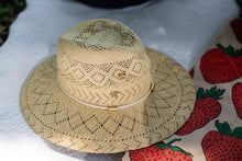 Load image into Gallery viewer, The Mimi Fedora in Novelty Woven Panama