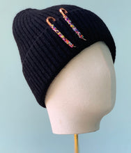 Load image into Gallery viewer, Fisherman&#39;s Beanie in Black Knit
