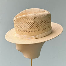 Load image into Gallery viewer, Unisex Ford Fedora in High Grade Vented Panama Straw (mens and womens)