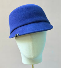 Load image into Gallery viewer, The Baxter Cap in Cobalt Velour Felt