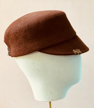 Load image into Gallery viewer, The Baxter Cap in Brandy Velour Felt