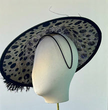 Load image into Gallery viewer, Saucy Saucer in Black with Polka Dots