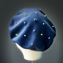 Load image into Gallery viewer, Bonnie Wool Beret in Chambray