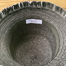 Load image into Gallery viewer, Vineyard Bucket in Black with Fringe