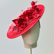 Load image into Gallery viewer, Madeline Boater in Dramatic Red