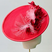 Load image into Gallery viewer, Madeline Boater in Dramatic Red