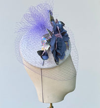 Load image into Gallery viewer, Catherine Fascintator with Hydrangea Blue Roses