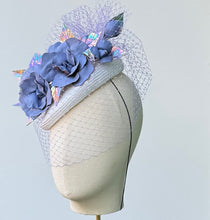 Load image into Gallery viewer, Catherine Fascintator with Hydrangea Blue Roses