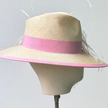 Load image into Gallery viewer, Mimi Fedora in Cream and Pink