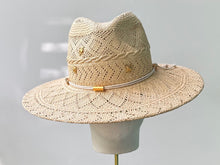 Load image into Gallery viewer, The Mimi Fedora in Novelty Woven Panama
