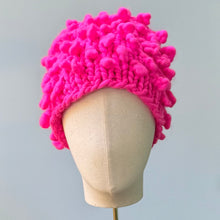 Load image into Gallery viewer, Popcorn Beanie in Electric Pink