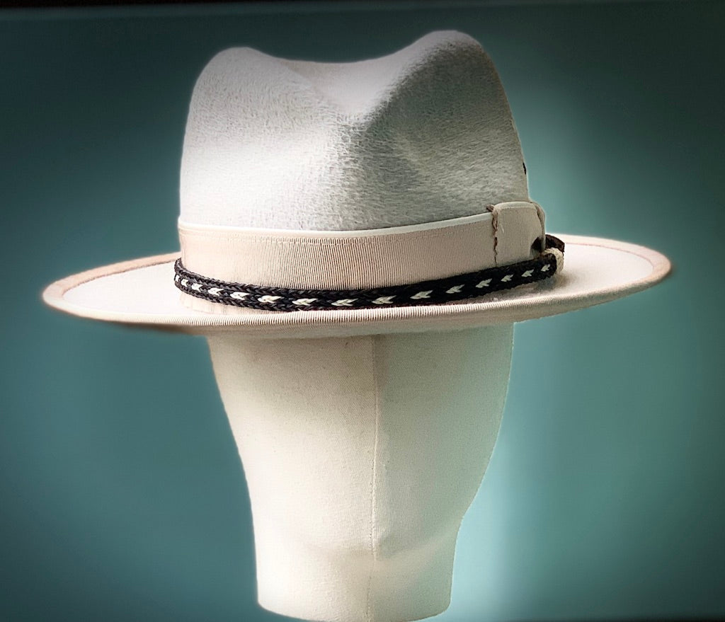 Ford Fedora in Alabaster Rockabilly Velour Felt