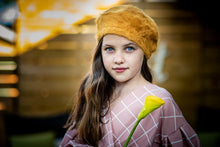 Load image into Gallery viewer, Beatrice Angora Beret (child's)