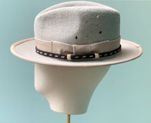 Load image into Gallery viewer, Ford Fedora in Alabaster Rockabilly Velour Felt
