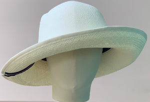 Annie Sun Hat by Jennifer Hoertz with Blue Zipper