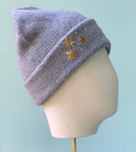 Load image into Gallery viewer, Seeing Stars Isabella Cashmere Beanie in Grey
