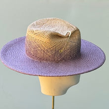 Load image into Gallery viewer, Pinched Jesse in Faded Periwinkle Panama Straw
