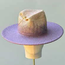 Load image into Gallery viewer, Pinched Jesse in Faded Periwinkle Panama Straw
