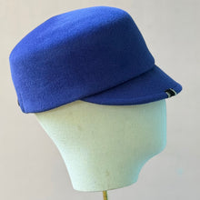 Load image into Gallery viewer, The Baxter Cap in Cobalt Velour Felt
