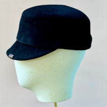 Load image into Gallery viewer, The Baxter Cap in Black Velour Felt
