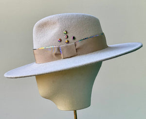 The Mimi Fedora in Bone