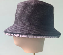 Load image into Gallery viewer, Vineyard Bucket in Black with Fringe
