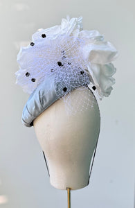 Catherine Fascinator in Duchesse Silk