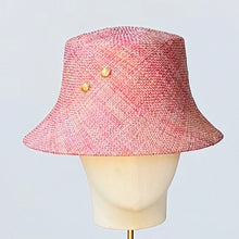 Load image into Gallery viewer, Nantucket Bucket in Multi Colored Ramie Straw
