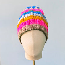 Load image into Gallery viewer, Joy Beanie in Multi Stripes
