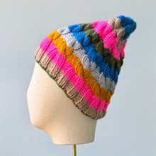 Load image into Gallery viewer, Joy Beanie in Multi Stripes
