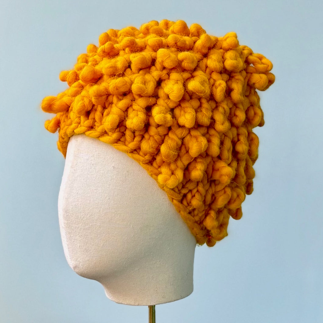 Popcorn Beanie in Golden