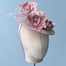 Load image into Gallery viewer, Nicole Fascinator in Sparkling Pink
