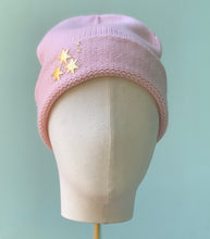 Load image into Gallery viewer, Seeing Stars Isabella Cashmere Beanie in Light Pink
