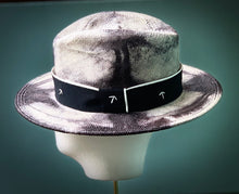 Load image into Gallery viewer, Ford Fedora in a Grey Tie Dyed Panama Straw
