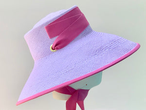 Edie Sunhat in Lavender and Rhubarb