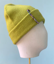 Load image into Gallery viewer, Isabella Cashmere Beanie in Citron

