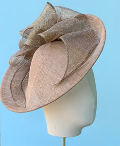 Bows and Bows Fascinator in Natural