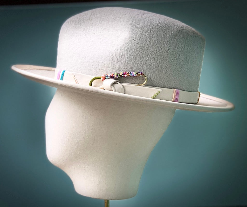 Ford Fedora in Alabaster with Jumbo Pin