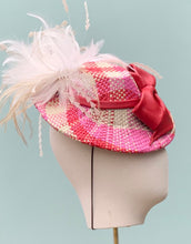 Load image into Gallery viewer, Nicole Fascinator in Pink Plaids
