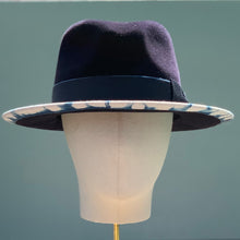 Load image into Gallery viewer, Ford Fedora in Midnight Blue Velour Felt
