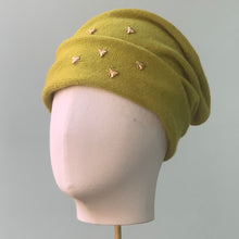 Load image into Gallery viewer, Isabella Beanie in Citron Cashmere
