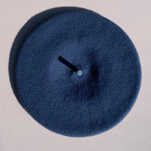 Load image into Gallery viewer, Bonnie Wool Beret in Denim
