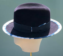 Load image into Gallery viewer, Ford Fedora in Midnight Blue Velour Felt

