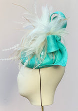 Load image into Gallery viewer, Carnaby Fascinator in Teal
