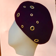 Load image into Gallery viewer, Billie Beret in Bordeaux Grommets
