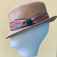 Load image into Gallery viewer, Landry Fedora in Camel Panama
