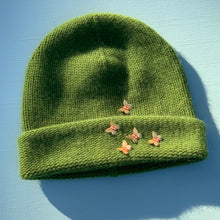 Load image into Gallery viewer, Isabella Beanie in Grass Cashmere
