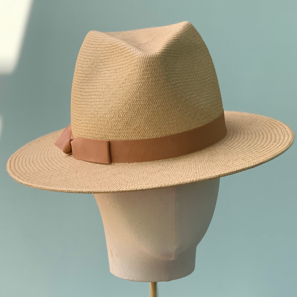 The Antibes Fedora in Butter Panama