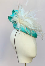 Load image into Gallery viewer, Carnaby Fascinator in Teal
