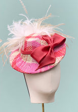 Load image into Gallery viewer, Nicole Fascinator in Pink Plaids
